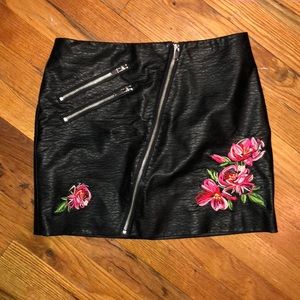 Faux Leather Skirt